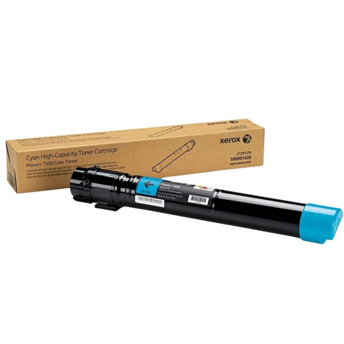 Cartucho de Toner de Alto Rendimento, até 17.800 páginas, Ciano, para Xerox 7500, 106R01443 - Xerox