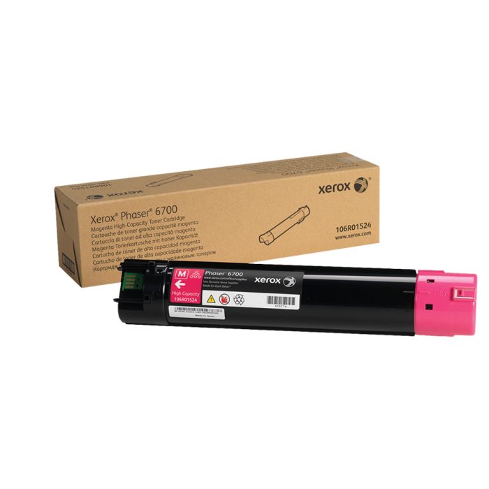 Cartucho de Toner de Alto Rendimento, até 12.000 páginas, Magenta, para Xerox 6700, 106r1524 - Xerox