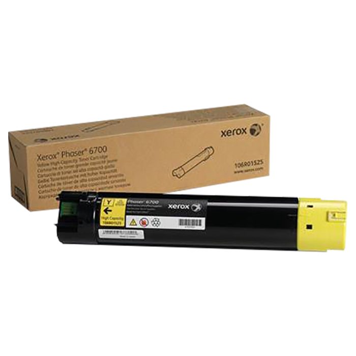 Cartucho de Toner de Alto Rendimento, até 12.000 páginas, Amarelo, para Xerox 6700, 106r1525 - Xerox