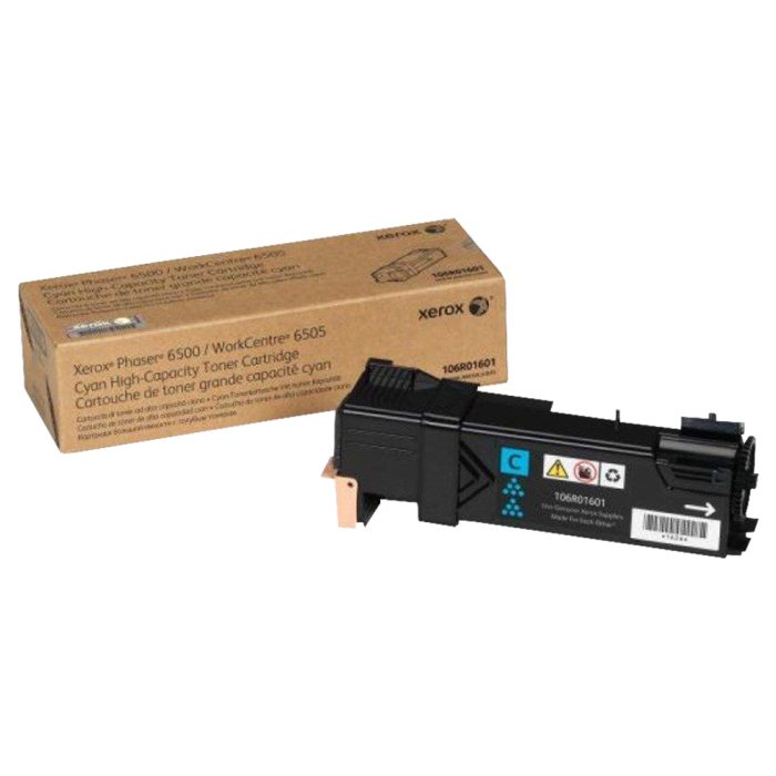 Cartucho de Toner de Alto Rendimento, até 2.500 páginas, Ciano, para Xerox 6500, 106r01601 - Xerox