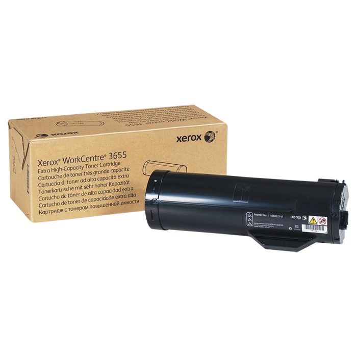 Cartucho de Toner de Alto Rendimento, até 25.900 páginas, Preto, Xerox 3655, 106R02741 - Xerox