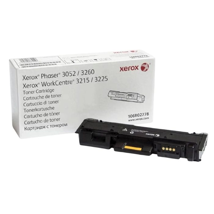 Cartucho de Toner de Alto Rendimento, até 3.000 páginas, Preto, para Xerox 3225/3260, 106r02778 - Xerox