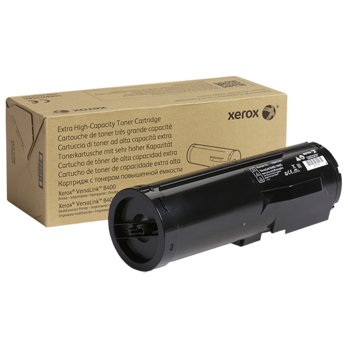 Cartucho de Toner de Alto Rendimento, até 24.600 páginas, Preto, para Xerox B400/B405 Preto, 106R03585