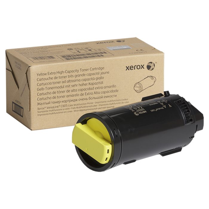Cartucho de Toner de Alto Rendimento, até 16.800 páginas, Amarelo, para Xerox Versalink C600/605, 106r03938 -  Xerox