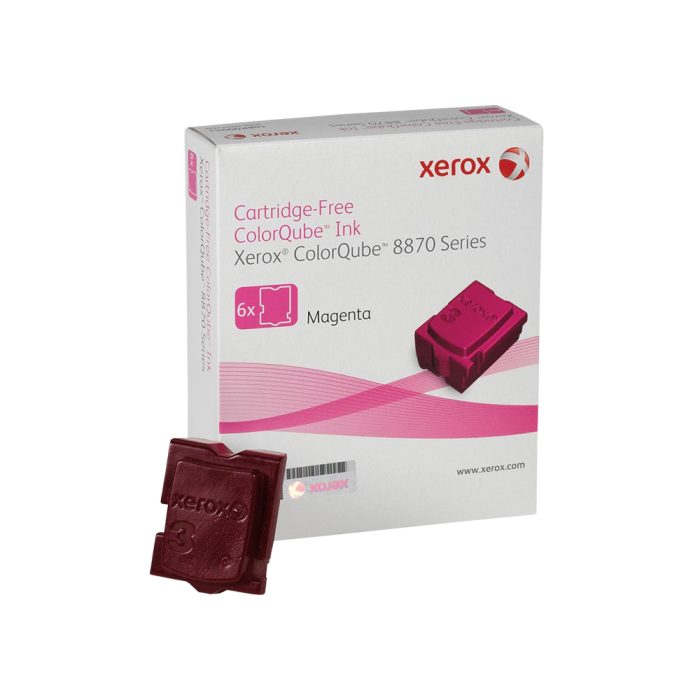 KIt Bastão de Cera com 6 unidades, Magenta, para Xerox QC8870, 108R00959 - Xerox