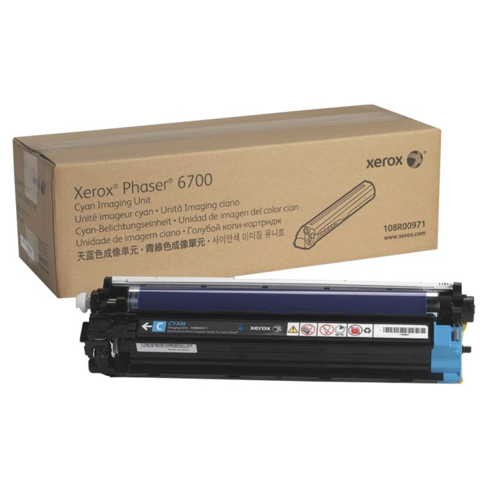 Unidade de Imagem Cilindro de Alto Rendimento, até 50.000 páginas, Ciano, para Xerox 6700, 108r00971 - Xerox