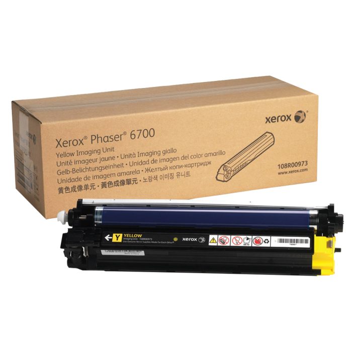 Unidade de Imagem Cilindro de Alto Rendimento, até 50.000 páginas, Amarelo, para Xerox 6700, 108r00973 - Xerox
