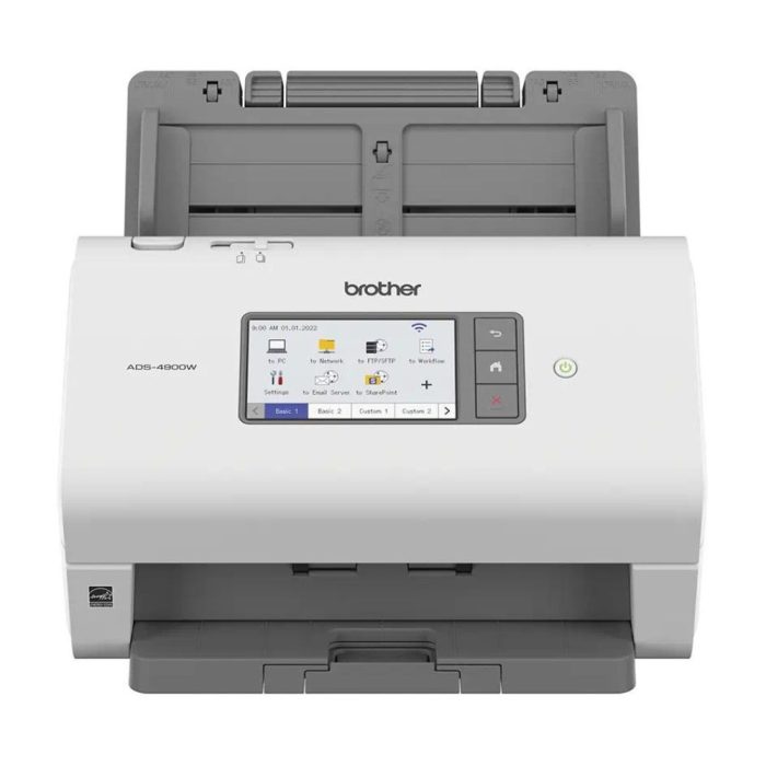 Scanner Portátil de Mesa, A4, 60ppm, Duplex, Wi-fi, Bivolt, ADS4900W - Brother