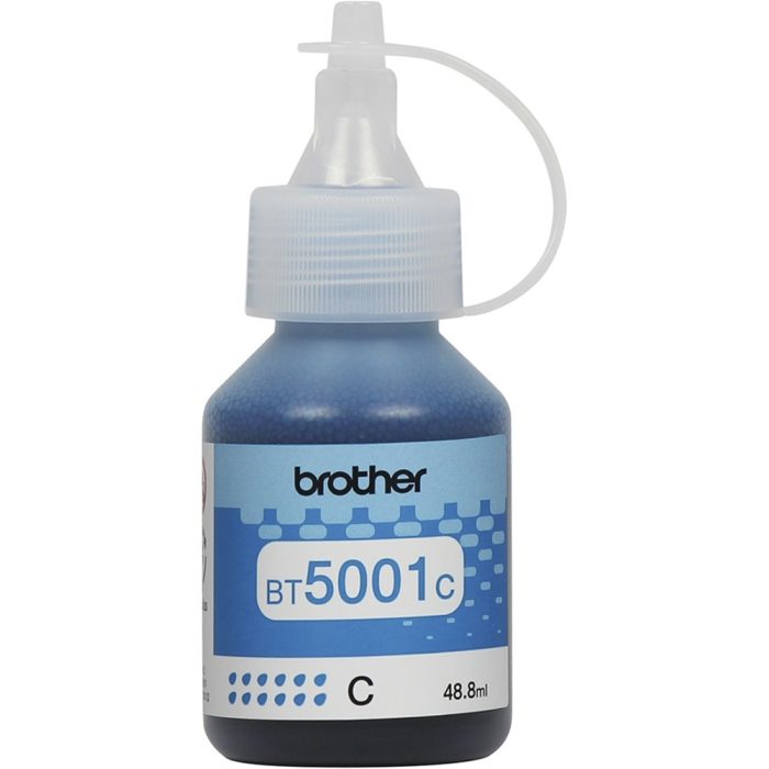Garrafa de Refil de Tinta de Alto Rendimento, até 5.000 páginas, Ciano, BT5001C - Brother