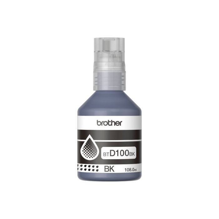 Garrafa de Tinta Preta de Ultra Rendimento, BTD100BK - Brother