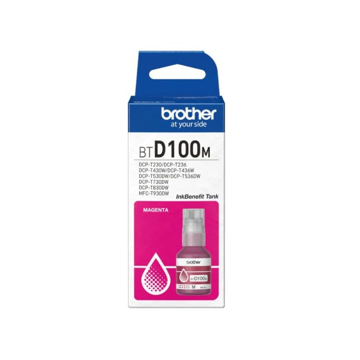 Garrafa de Tinta Magenta de Ultra Rendimento, BTD100M - Brother