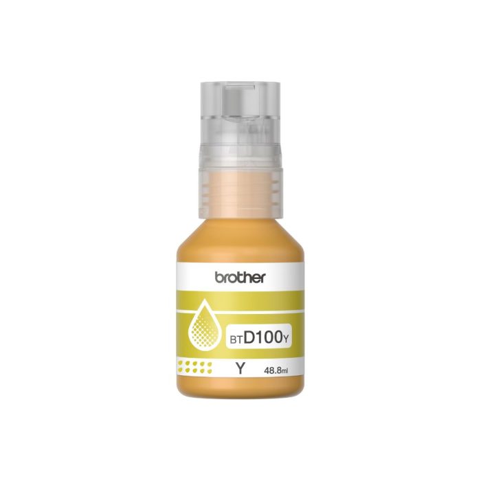 Garrafa de Tinta Amarela de Ultra Rendimento, BTD100Y - Brother