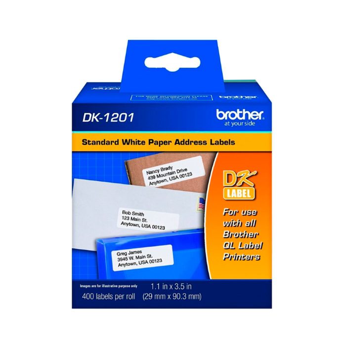 Etiqueta para impressora térmica 29mm x 90mm, DK1201 - Brother