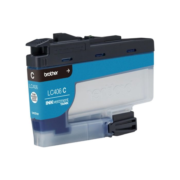 Cartucho de Tinta de Alto Rendimento, até 1.500 páginas, Ciano, para MFCJ6955DW, LC406C - Brother