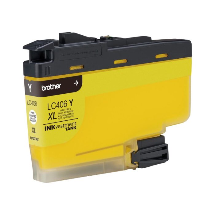 Cartucho de Tinta de Alto Rendimento, até 5.000 páginas, Amarelo, para MFCJ6955DW, LC406XLY - Brother