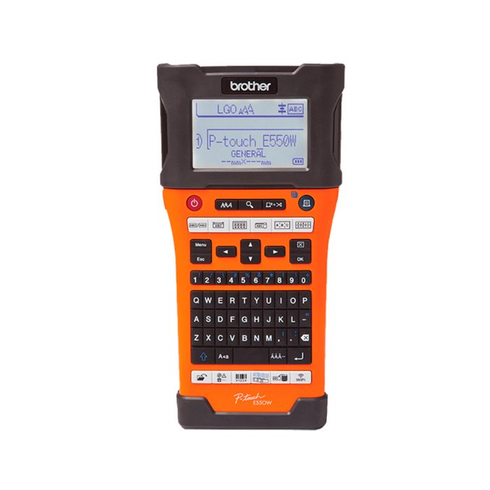 Rotulador Eletrônico portátil para uso Profissional com Cortator Automático, USB 2.0, Wi-fi, PT-E550WVP - Brother
