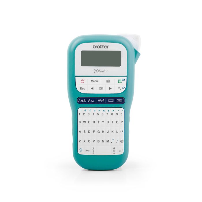 Rotulador Eletrônico Portátil, até 12mm, teclado QWERTY, Azul, PTH110TB - Brother
