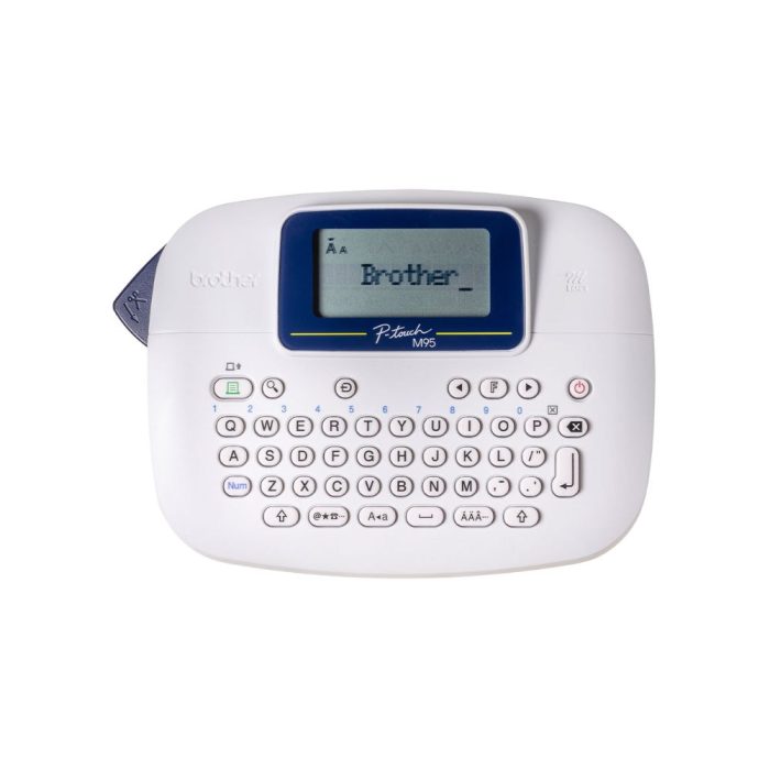 Rotulador Eletrônico portátil, Branco, até 12mm, Teclado QWERTY, PTM95WT - Brother