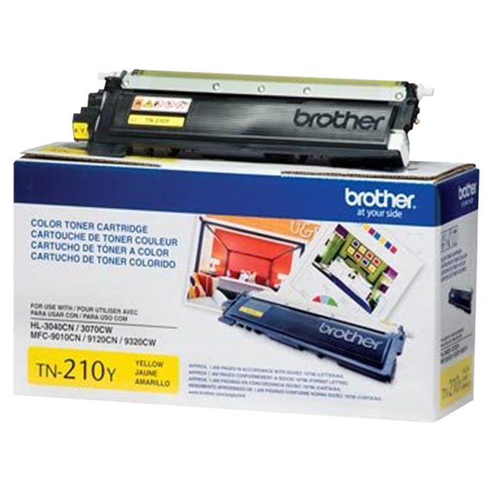 Cartucho de Toner de Alto Rendimento, até 1.500 páginas, Amarelo, TN210Y - Brother