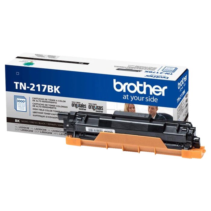 Cartucho de Toner de Alto Rendimento, até 4.000 páginas, Preto,  TN217bKBR - Brother