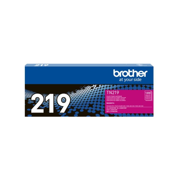 Cartucho de Toner de Alto Rendimento, até 1.200 páginas, Magenta, TN219MBR - Brother