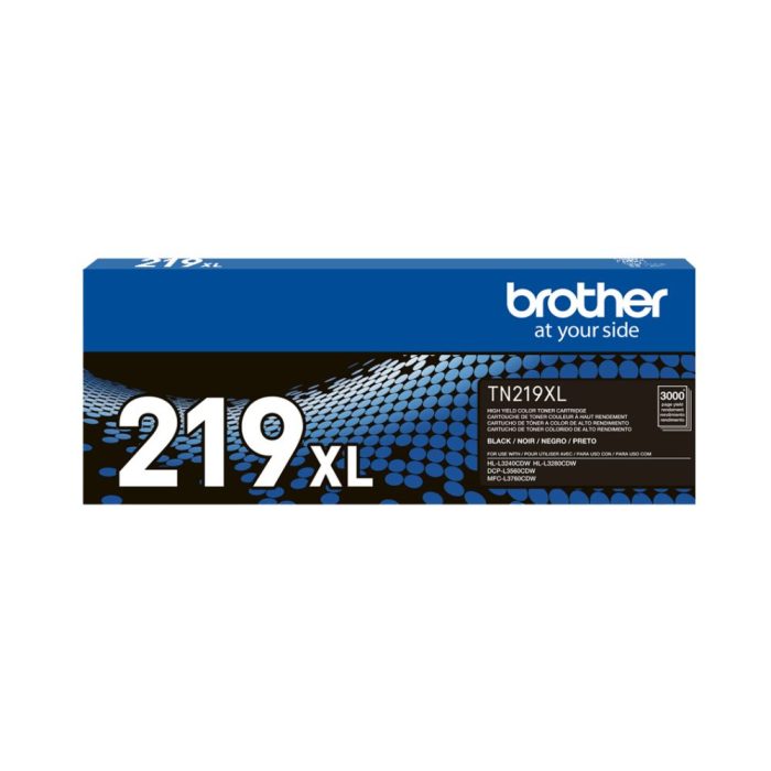 Cartucho de Toner de Alto Rendimento, até 3.000 páginas, Preto, TN219XLBKBR - Brother