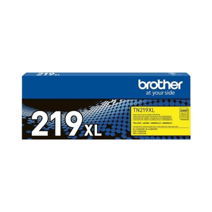 Cartucho de Toner de Alto Rendimento, até 2.300 páginas, Amarelo, TN219XLYBR - Brother