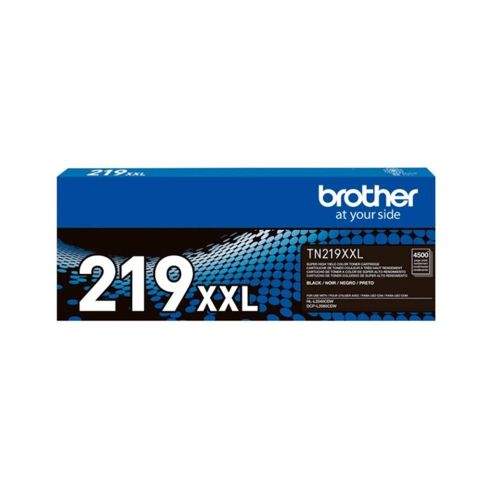 Cartucho de Toner de Alto Rendimento, 4.500 páginas, Preto, TN219XXLBKBR - Brother