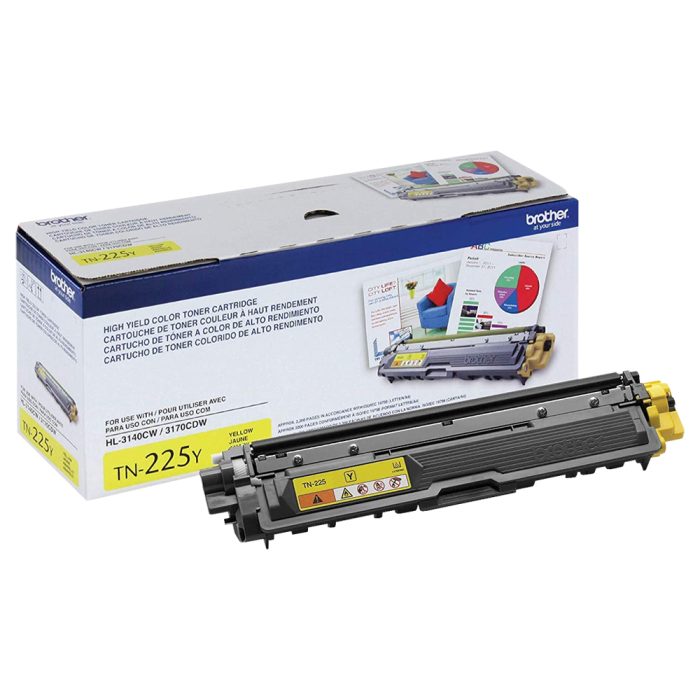 Cartucho de Toner de Alto Rendimento, até 4.000 páginas, Amarelo, TN225Y - Brother