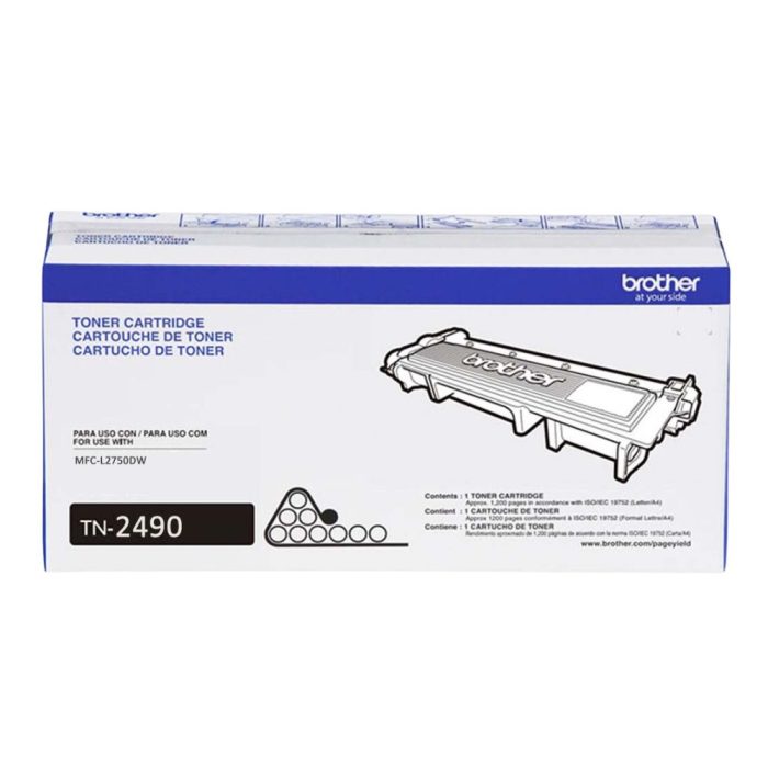 Cartucho Toner de Alto Rendimento, até 4.500 páginas, Preto, TN2490BR - Brother