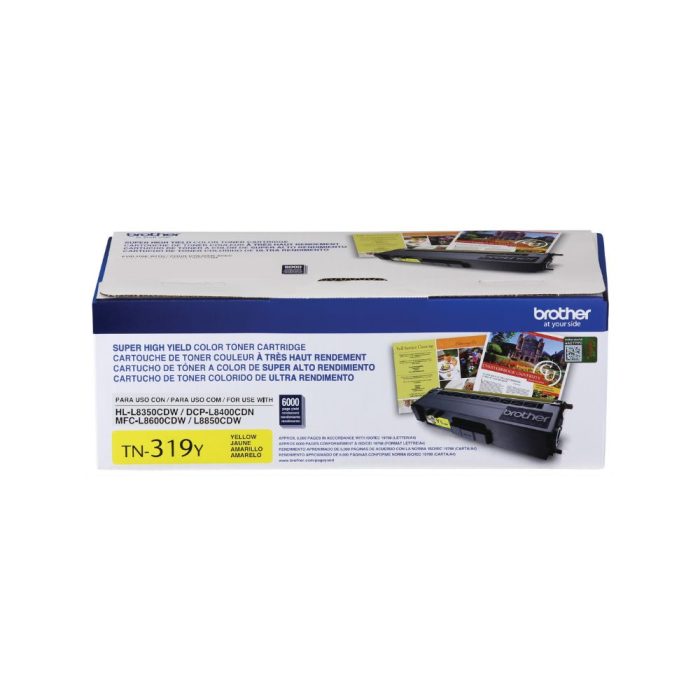 Cartucho de Toner de Alto Rendimento, até 6.000 páginas, Amarelo, TN319Y - Brother