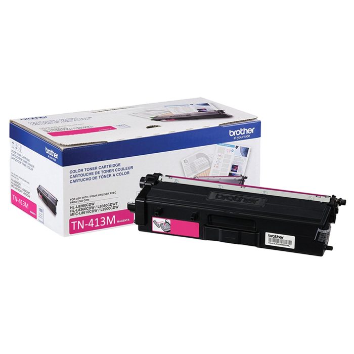 Cartucho de Toner de Alto Rendimento, até 1.500 páginas, Magenta, TN413MB - Brother