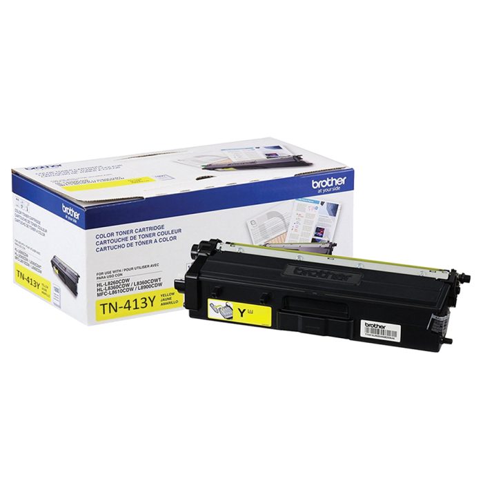 Cartucho de Toner de Alto Rendimento, até 1.500 páginas, Amarelo, TN413YB - Brother