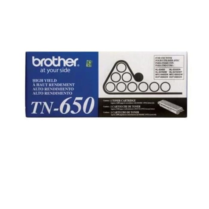 Cartucho de Toner de Alto Rendimento, até 8.000 páginas, Preto, TN650S - Brother
